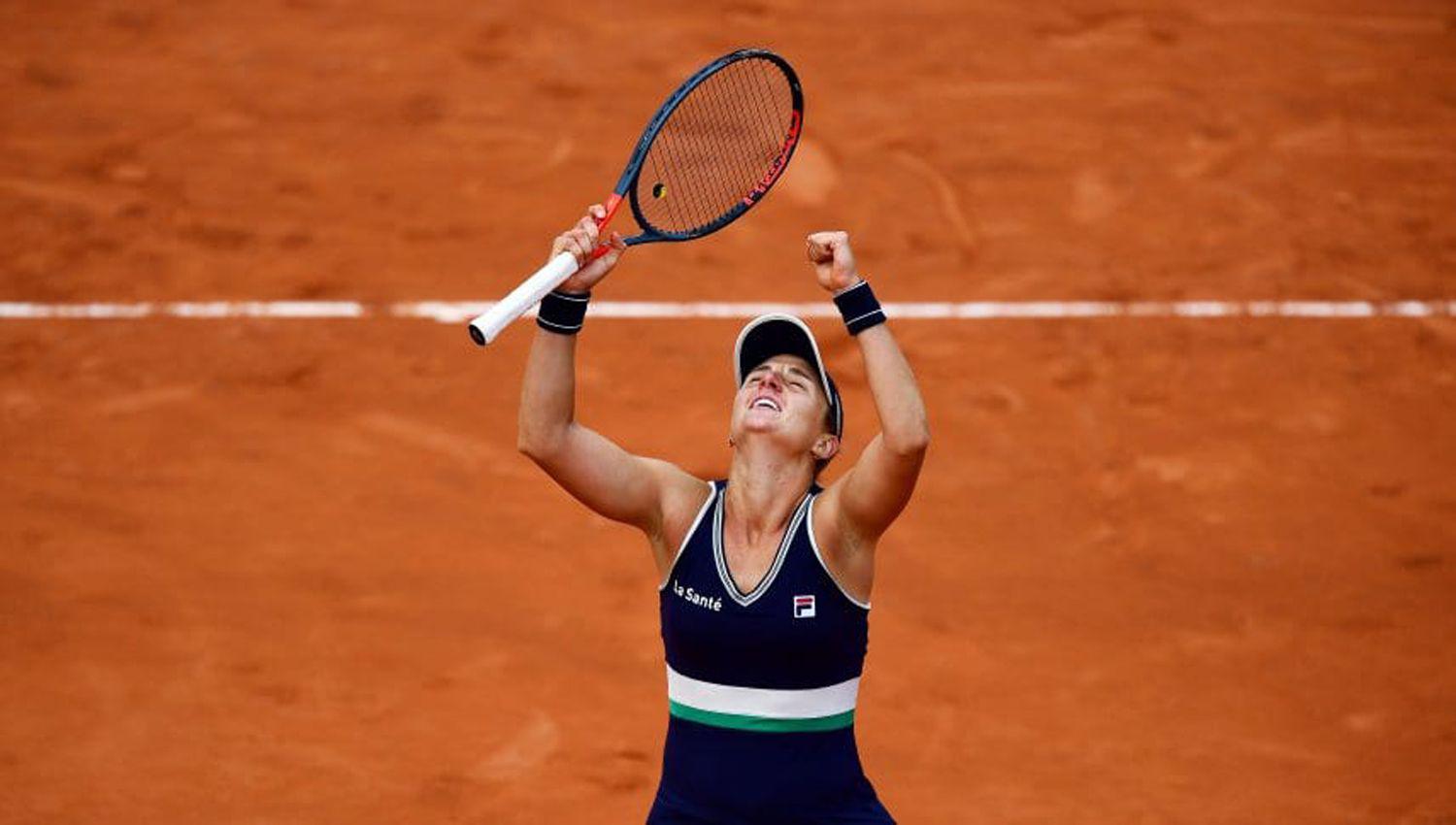 Podoroska se metioacute en los cuartos de Roland Garros