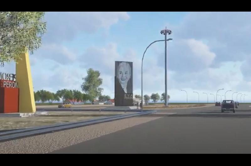 Planean construir un monumento a Eva Peroacuten en la autopista y asiacute es como se veriacutea