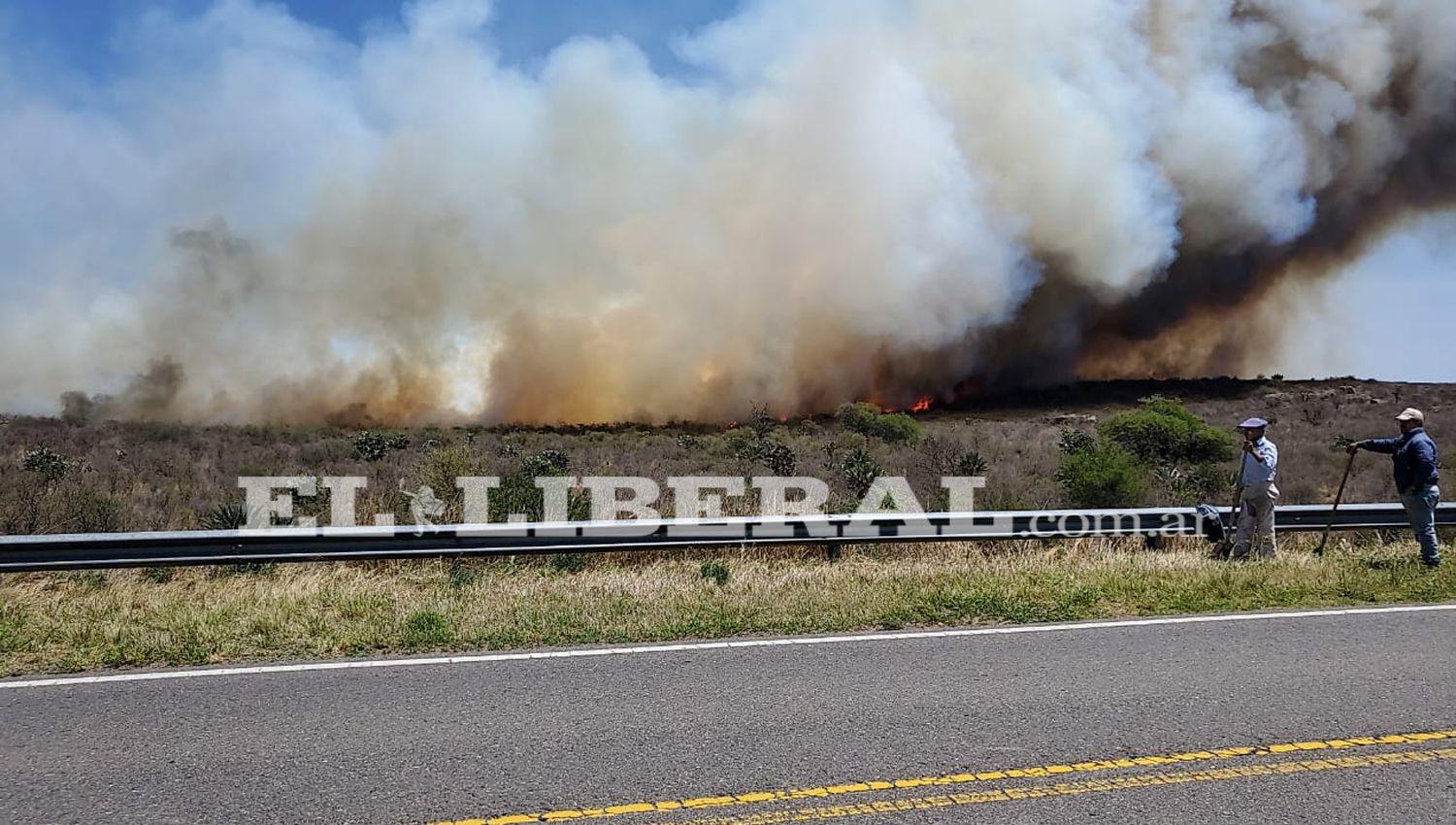 VIDEO E IMAacuteGENES  Nuevos incendios de campos en Ojo de Agua