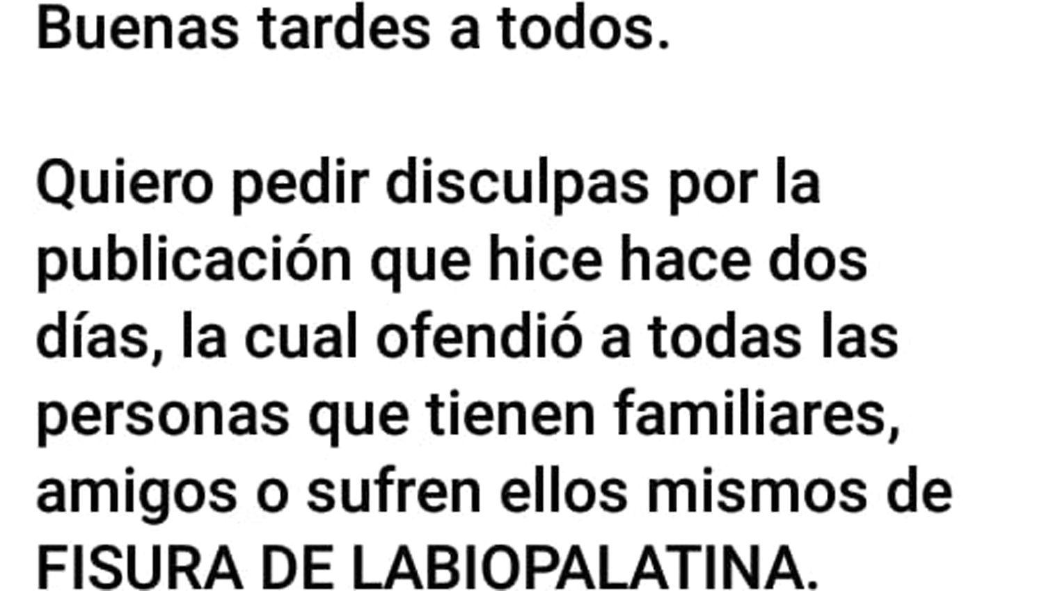 El joven que viralizoacute el meme con la foto de un menor discapacitado pidioacute disculpas y eliminoacute su posteo