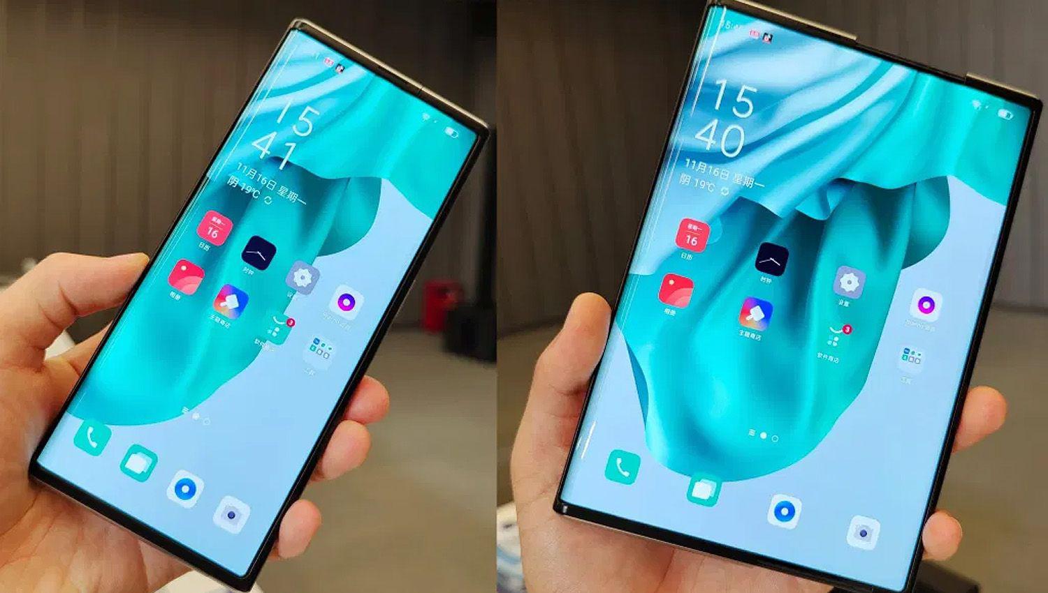 VIDEO  Se viene el OPPO X 2021- El primer celular con pantalla extensible y enrollable