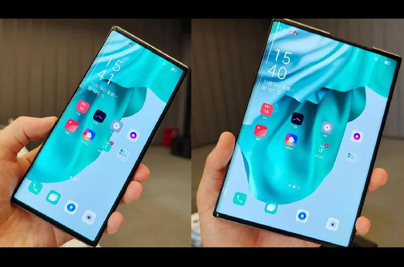 VIDEO  Se viene el OPPO X 2021- El primer celular con pantalla extensible y enrollable