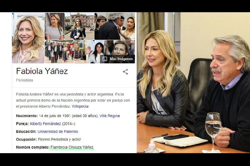 Ocupacioacuten- florero el dato de Google por el que Fabiola Yantildeez iniciaraacute una demanda a Internet