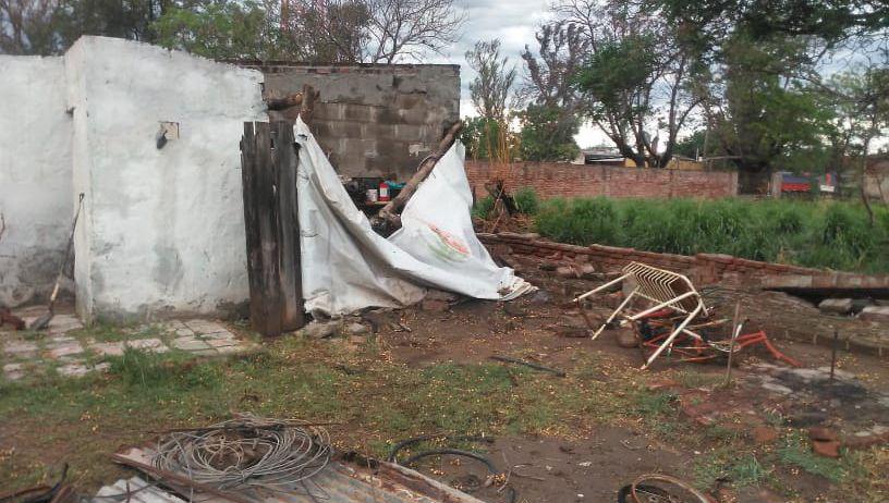 Violento temporal en el departamento Belgrano