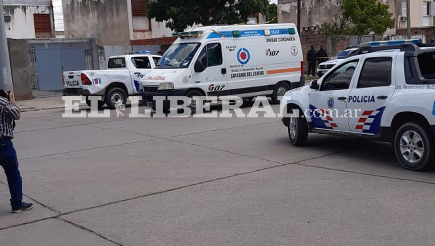 Instante en que el acusado es trasladado en una ambulancia hacia el Hospital Regional