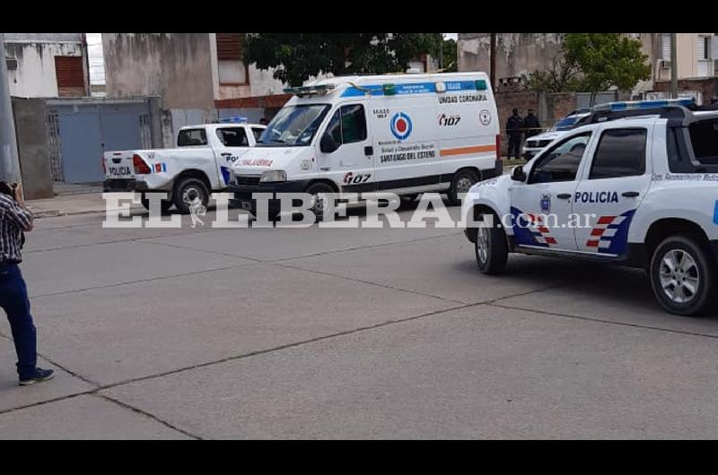 Instante en que el acusado es trasladado en una ambulancia hacia el Hospital Regional