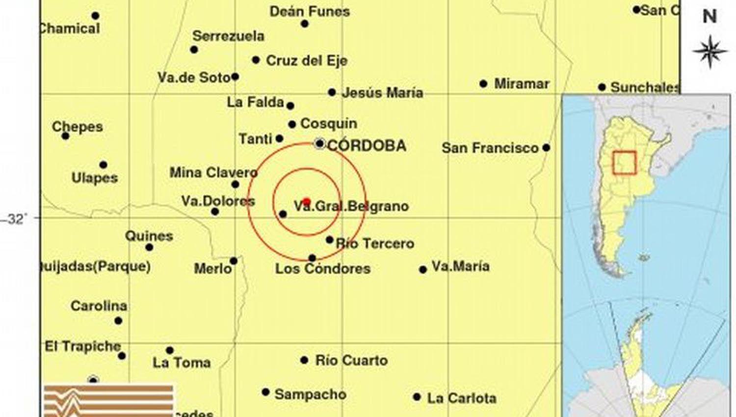 Alarma en Coacuterdoba por un fuerte temblor