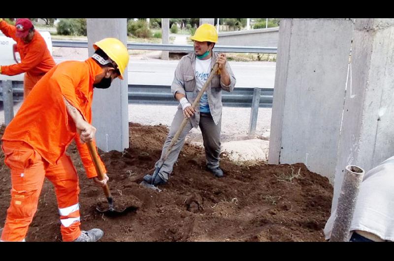 Vialidad Nacional realiza mejoras en accesos a la Capital