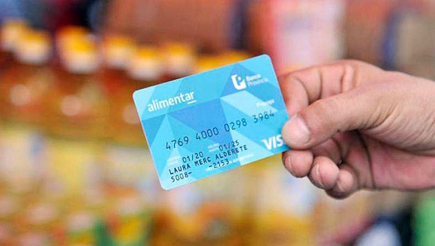 Recuerdan las fechas de pago de la Tarjeta Alimentar