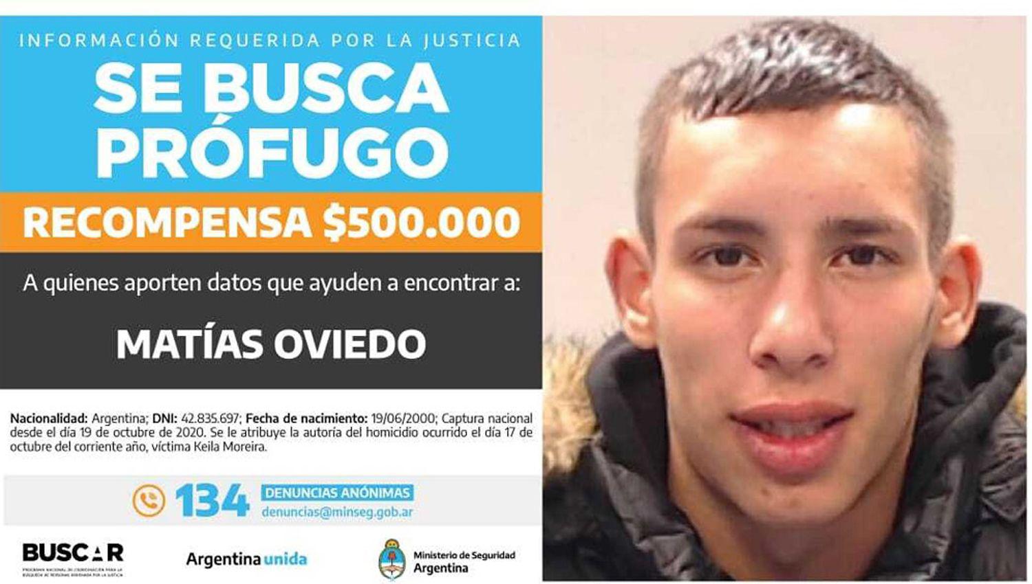 Ofrecen 500000 pesos de recompensa por datos sobre un joven proacutefugo por un femicidio