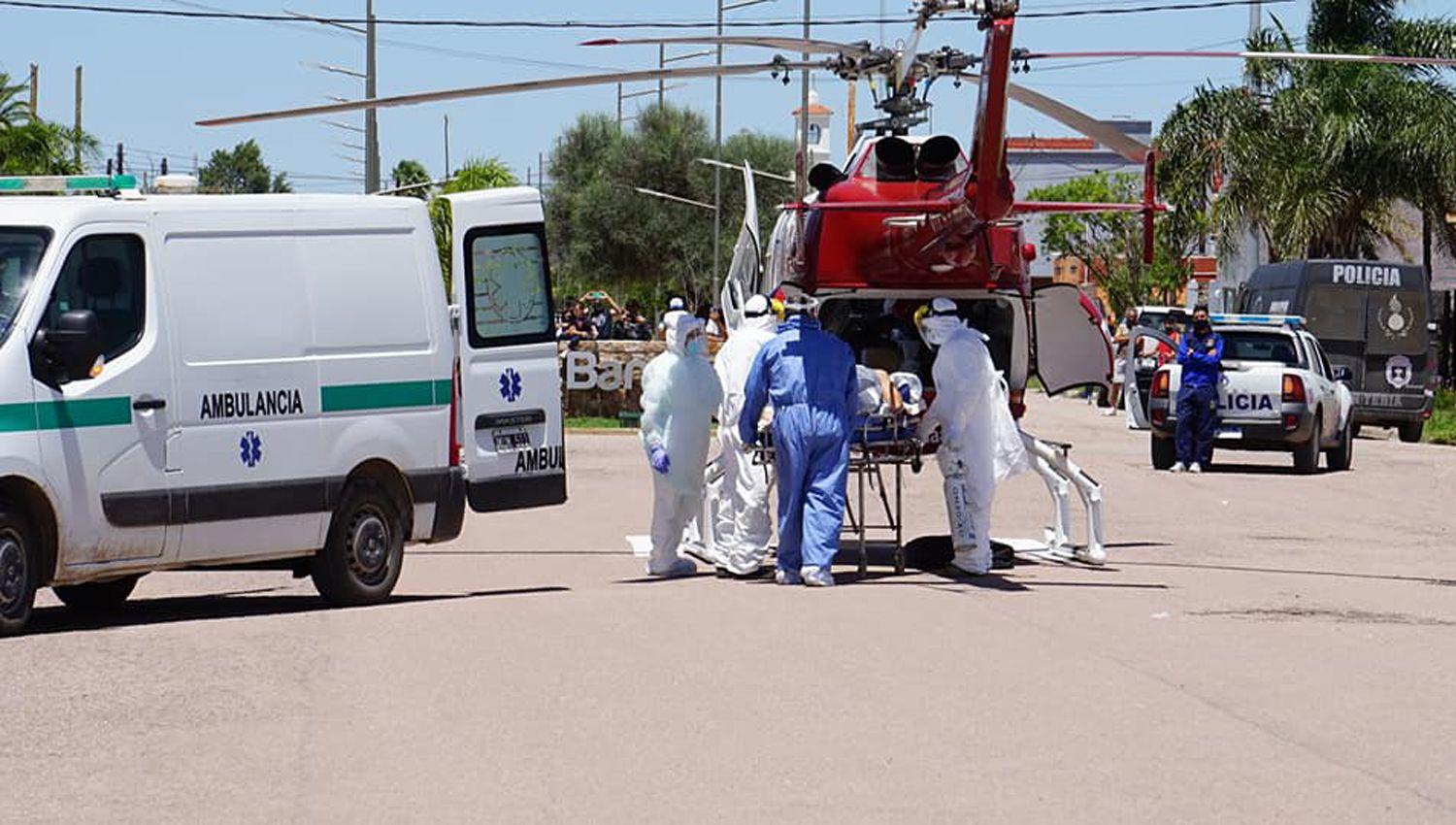 IMAacuteGENES  Coronavirus en Bandera- Trasladaron a Rosario a un productor rural que dio positivo al Covid-19