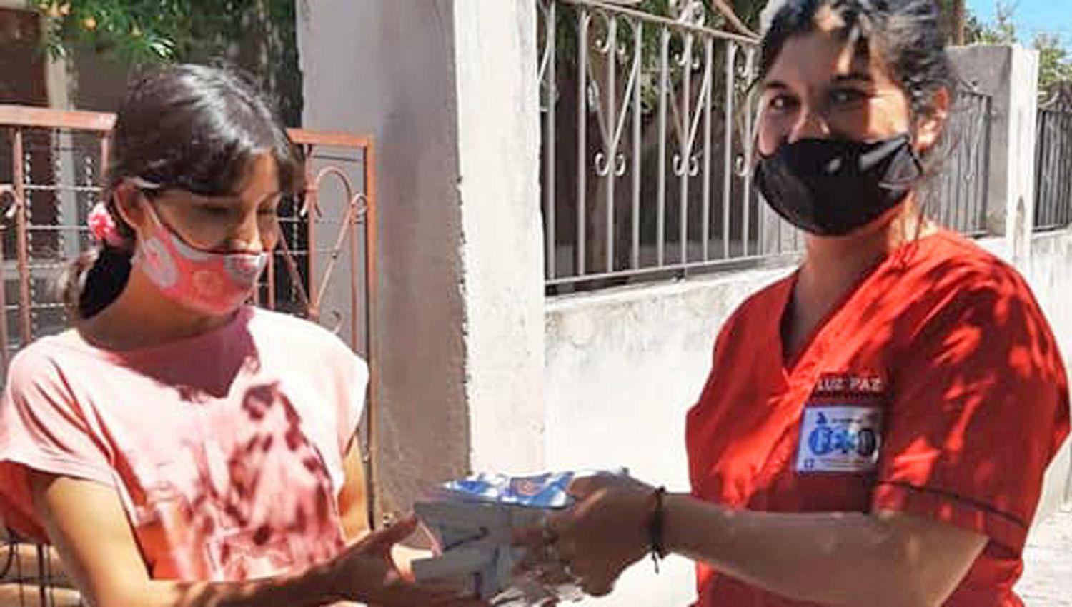 Se distribuyó el kit nutricional en toda la zona de afluencia