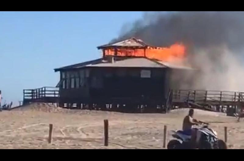 Se incendioacute uno de los principales paradores de Pinamar