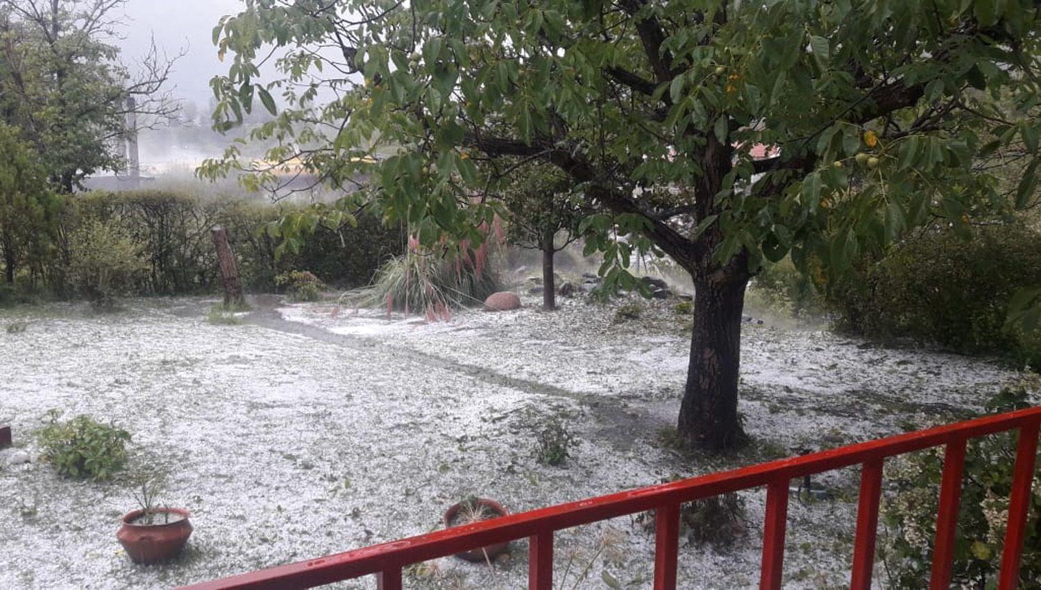 Importante tormenta de granizo afectoacute a El Rodeo