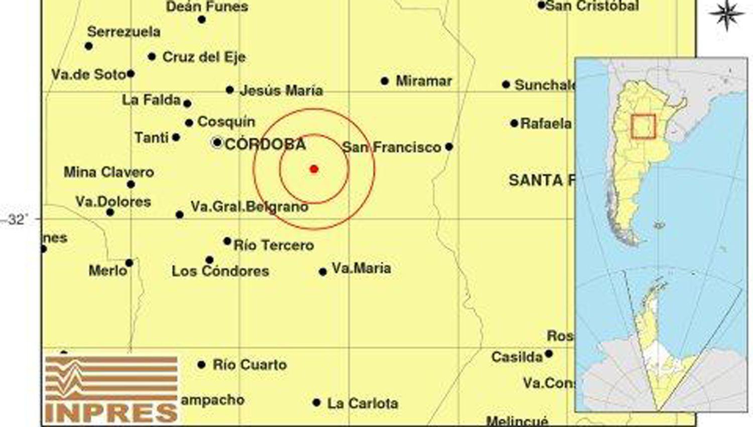 Un sismo de 44deg sacudioacute a Coacuterdoba este viernes