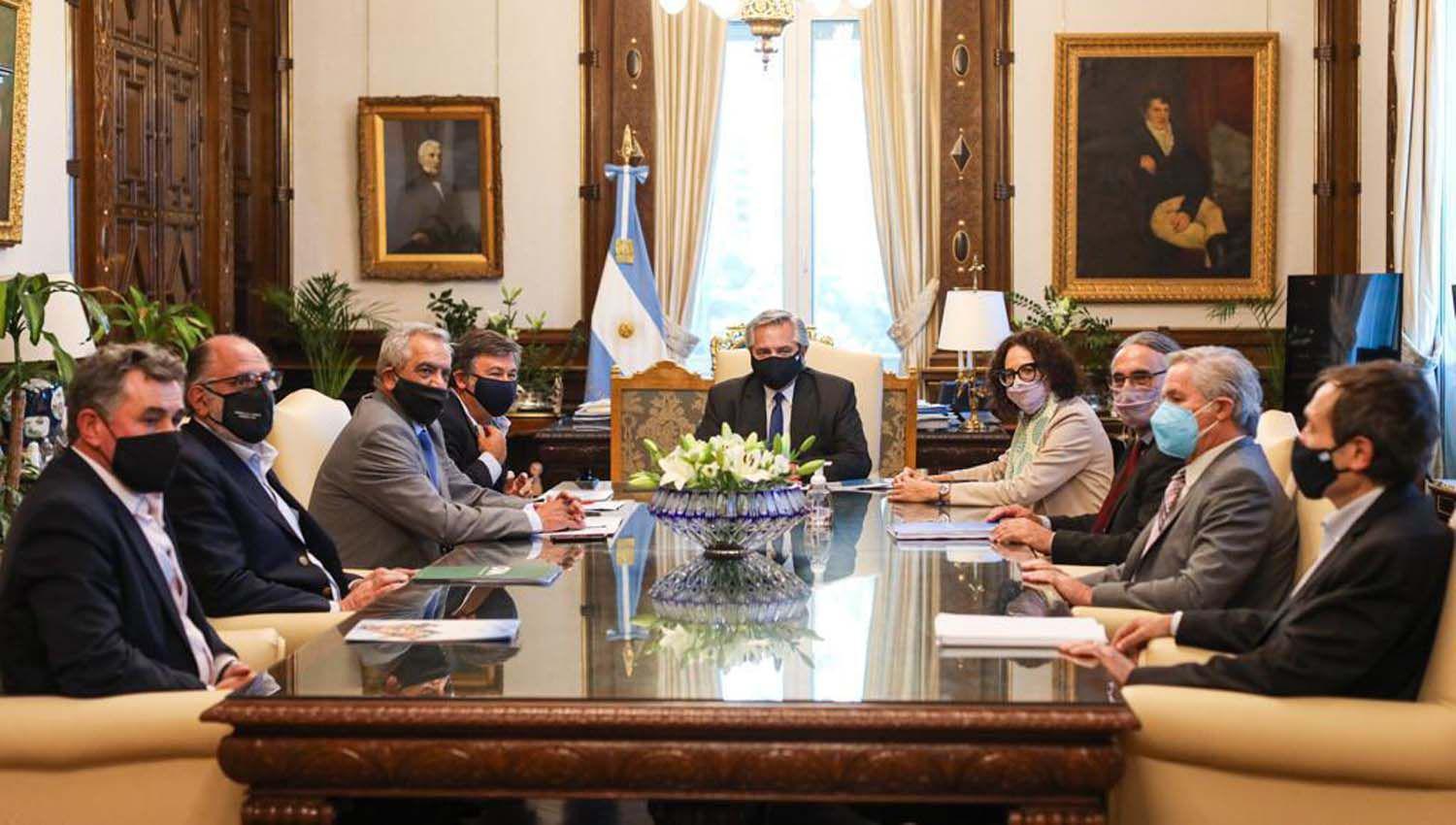 El Presidente recibe a la Mesa de Enlace