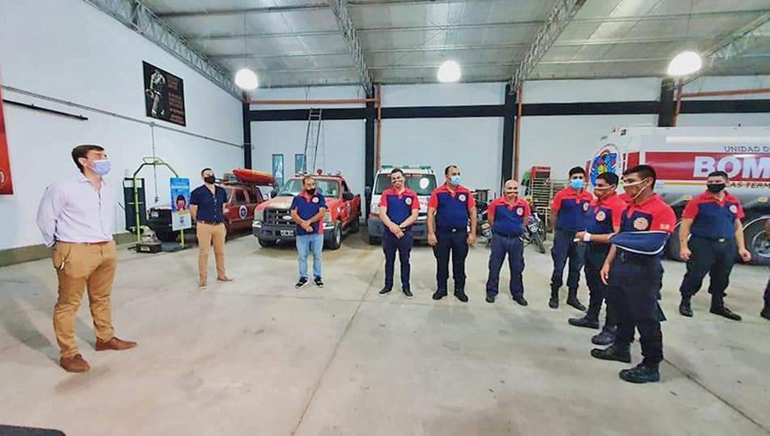 Intendente termentildeo destacoacute el trabajo de los Bomberos Voluntarios