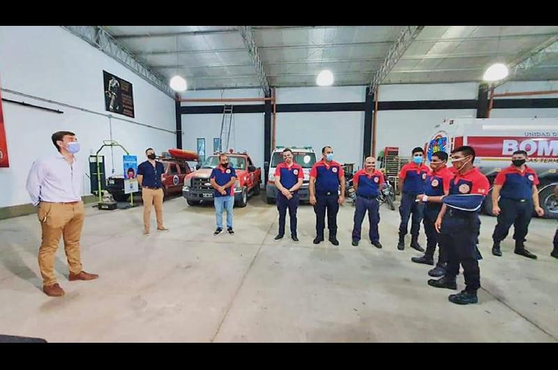 Intendente termentildeo destacoacute el trabajo de los Bomberos Voluntarios