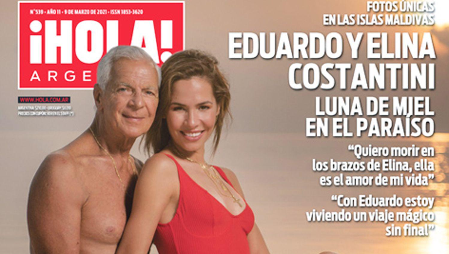 Eduardo y Elina Costantini viven su luna de miel con iexclHOLA