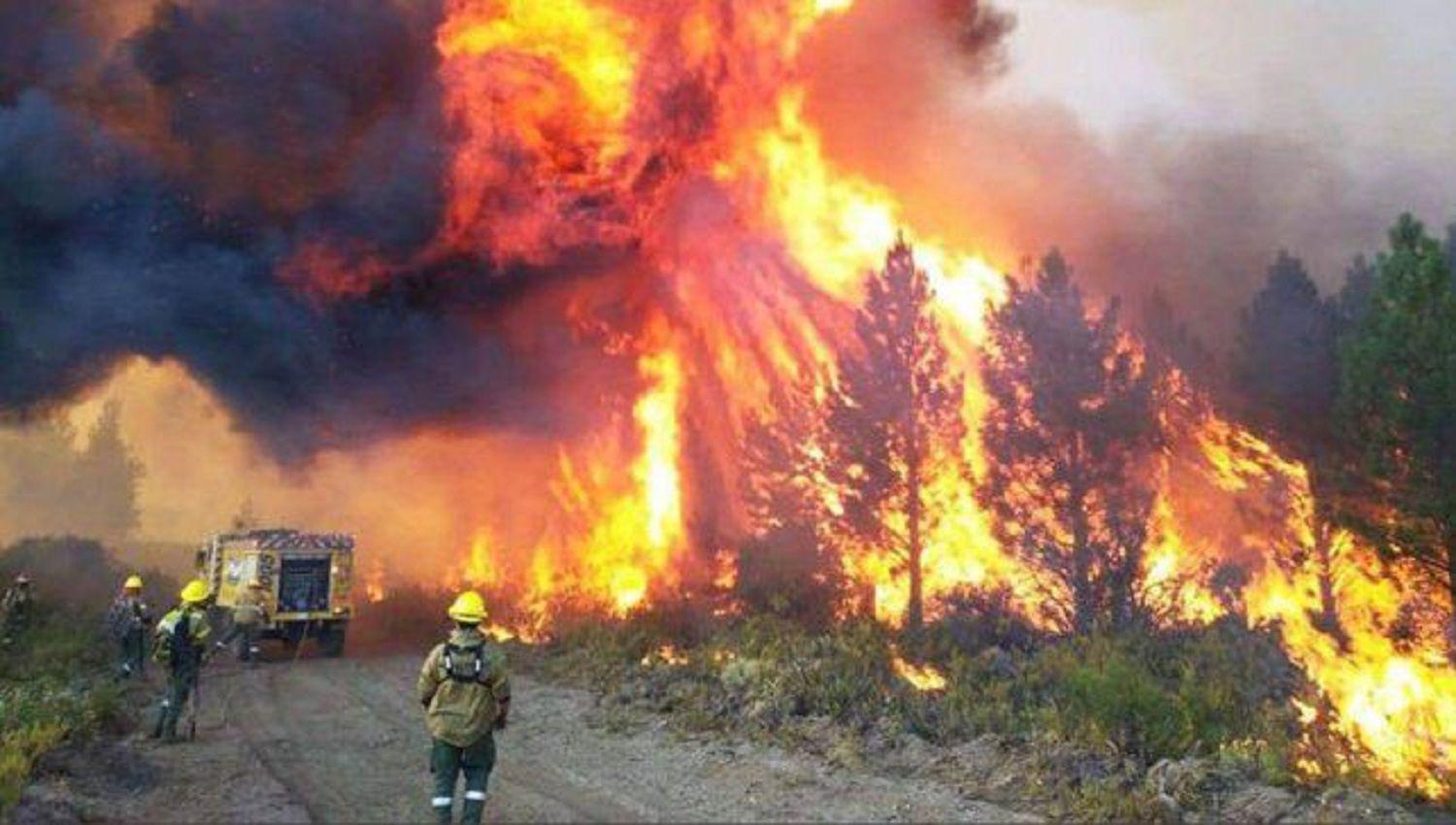 En Chubut trabajan 112 brigadistas de incendios forestales convocados por el Sistema Nacional de Manejo del Fuego