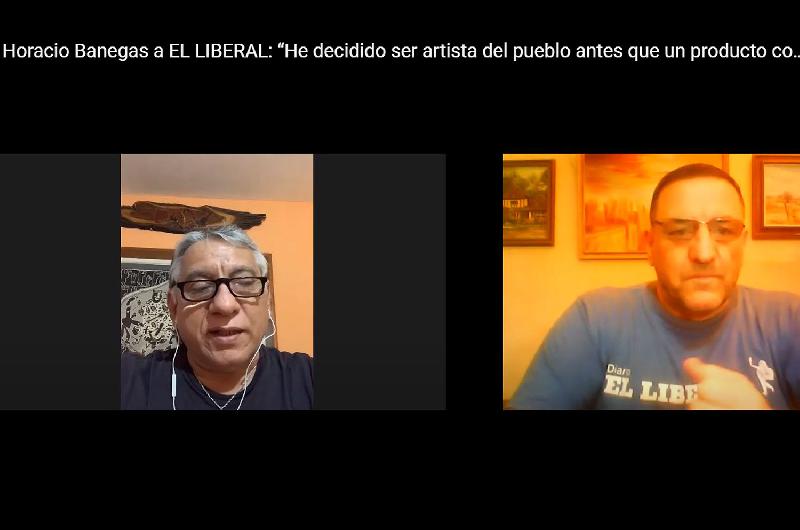 Horacio Banegas a EL LIBERAL- ldquoHe decidido ser un artista del pueblo antes que ser un producto comercialrdquo