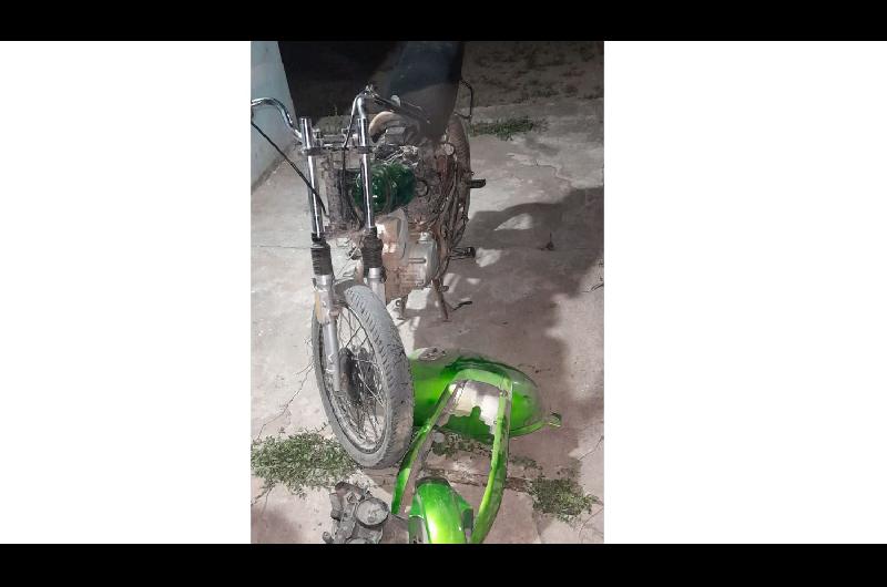 Recuperan una moto robada que era conducida por un menor