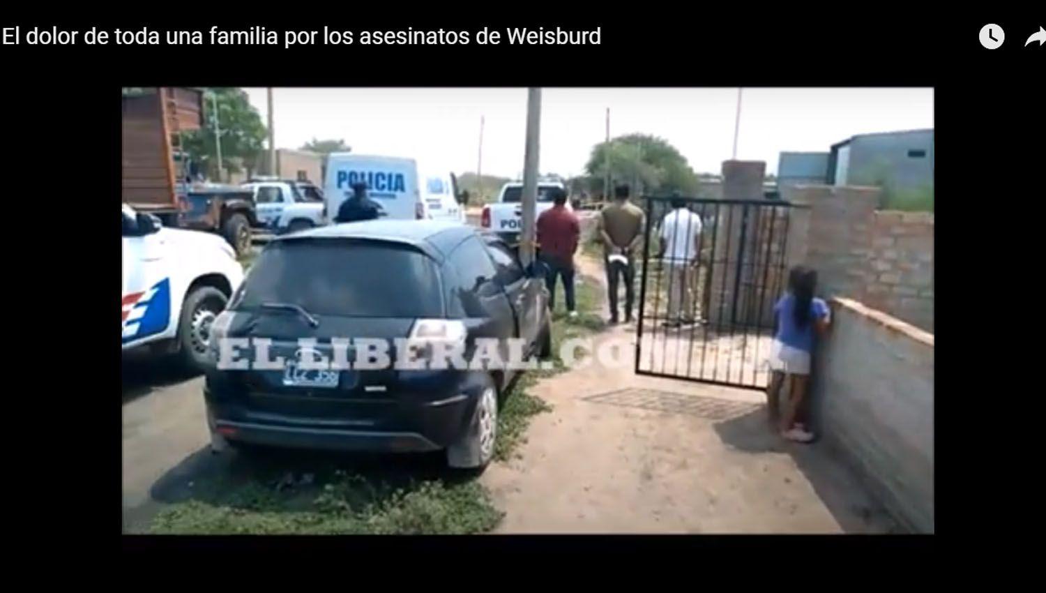 VIDEOS  El dolor de toda una familia por los asesinatos de Weisburd