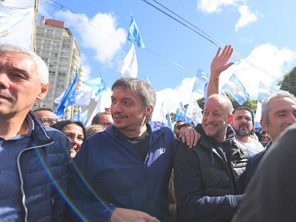 Masiva marcha de La Caacutempora a Plaza de Mayo encabezada por Maacuteximo Kirchner