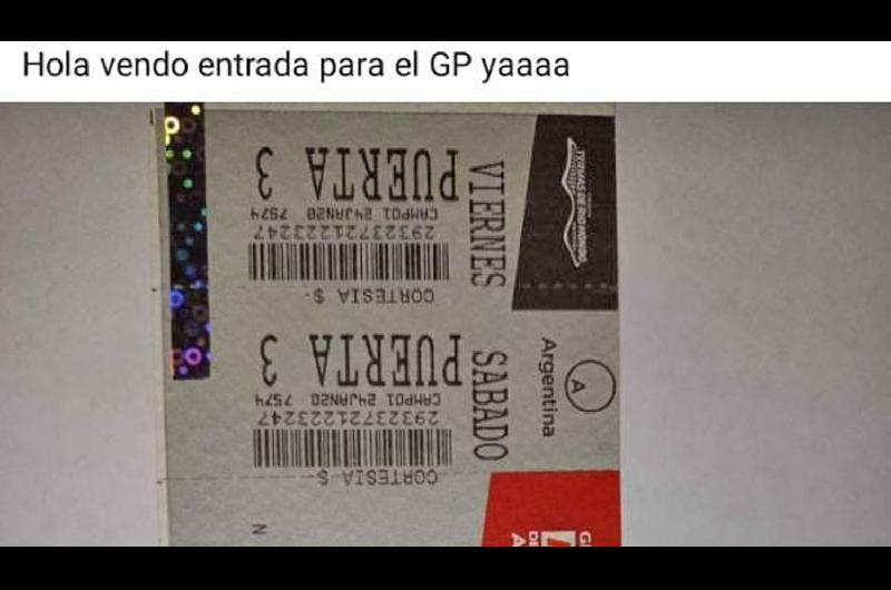 Vendioacute a 20 mil una entrada sin cargo del Moto GP y fue presa