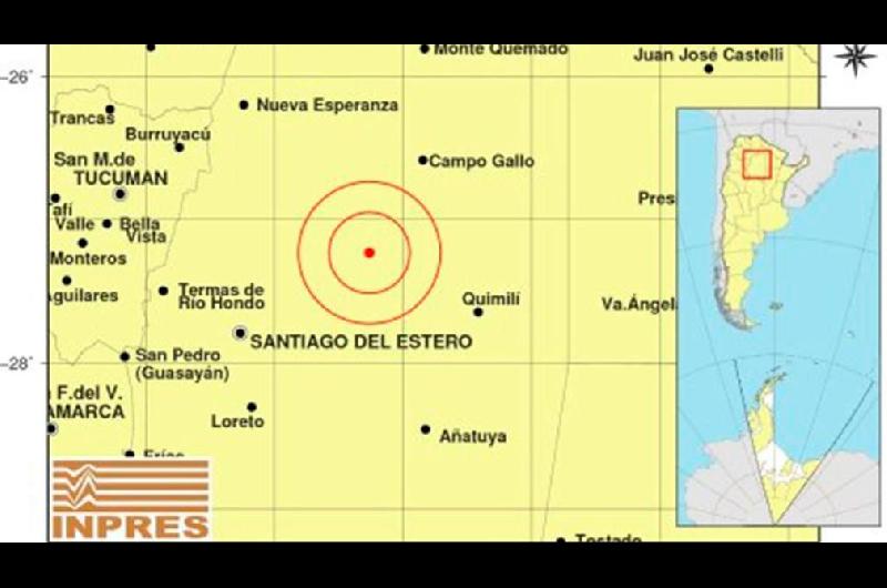 Un temblor sacudioacute al interior de la provincia