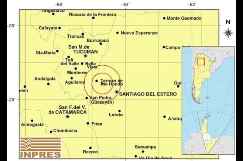 Fuerte sismo despertoacute a los vecinos de Las Termas