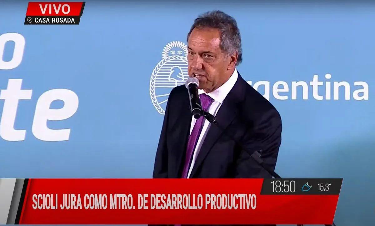 Daniel Scioli ya es ministro de Desarollo Productivo