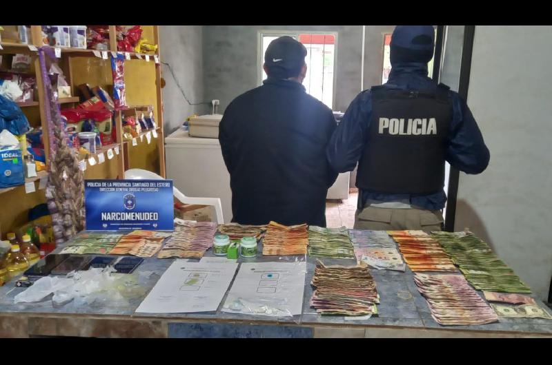 Tras allanamiento en Antildeatuya detienen a un hombre y secuestran cocaiacutena