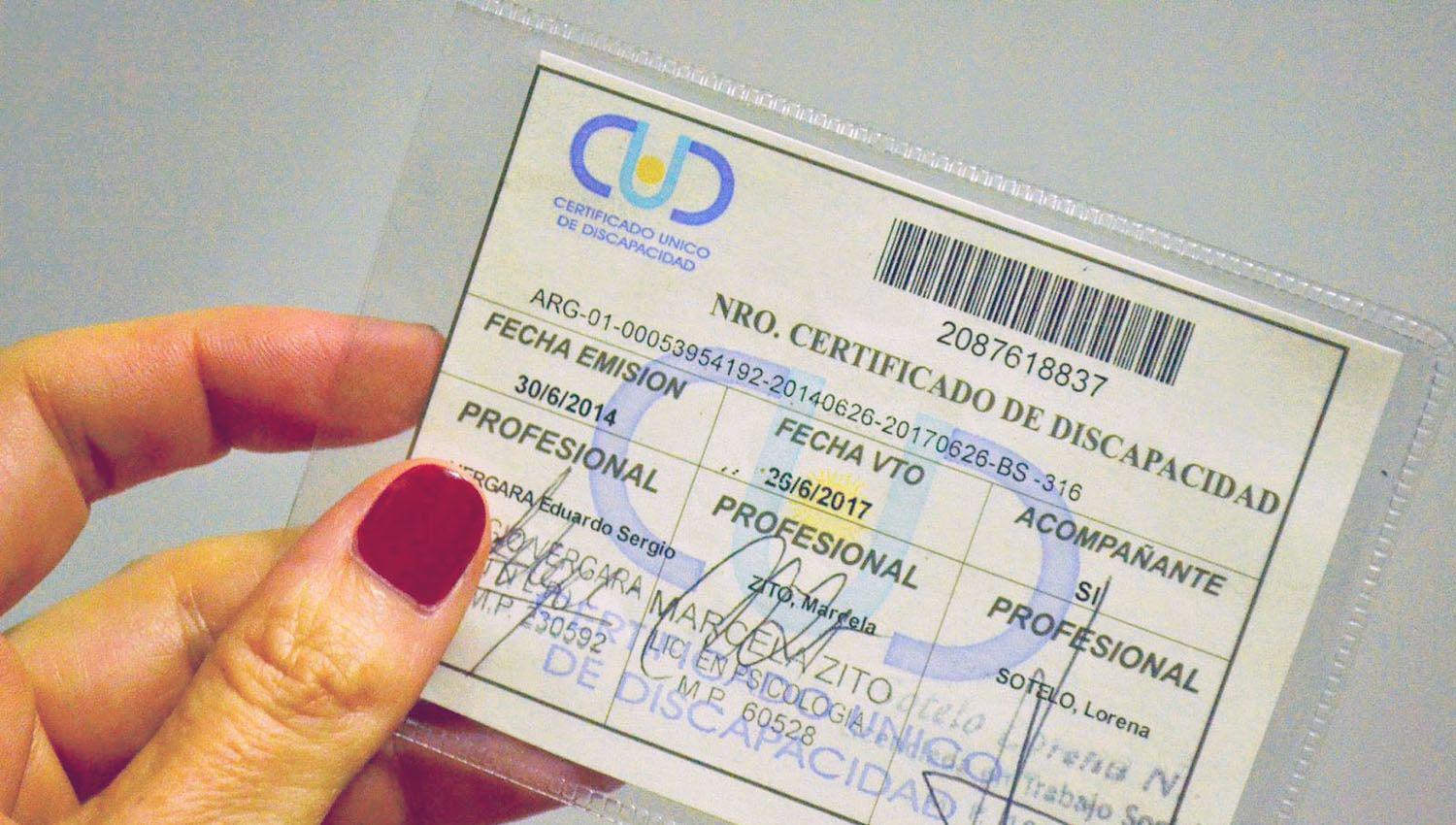 Agilizan el traacutemite para obtener el Certificado Uacutenico de Discapacidad