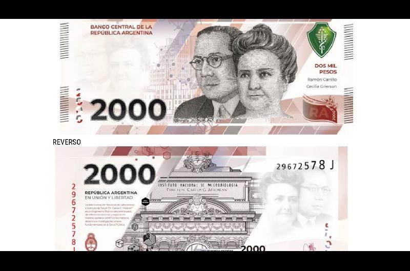 El Banco Central aproboacute la emisioacuten de billete de 2000