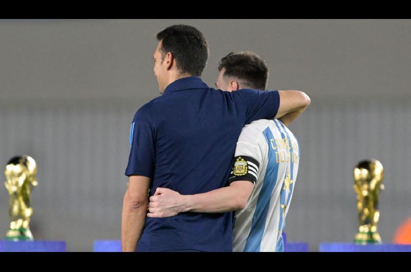 Las palabras de Messi y Scaloni en la fiesta de la Seleccioacuten