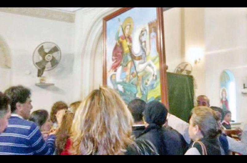 La iglesia San Jorge honraraacute mantildeana a su santo patrono