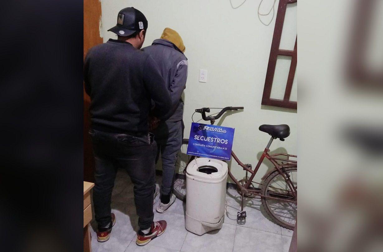 Entroacute a la casa de su vecina y le roboacute una bicicleta y el secarropa pero terminoacute preso