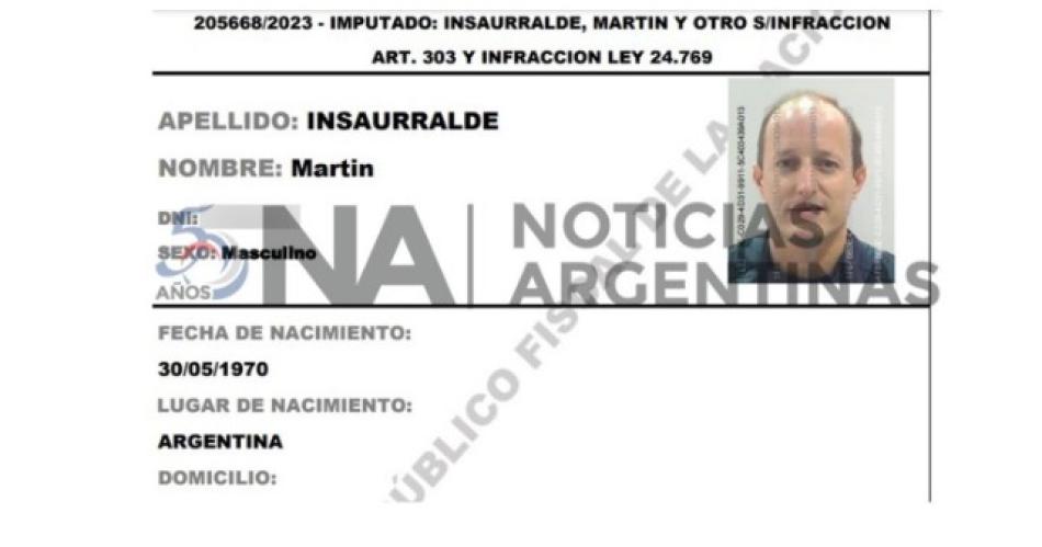 Fiscal solicitoacute buscar imaacutegenes de Insaurralde y Clerici en Ezeiza  