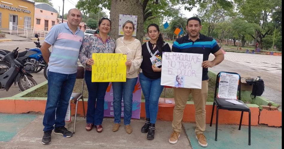 Forres tuvo una jornada para la erradicacioacuten de la violencia contra la mujer