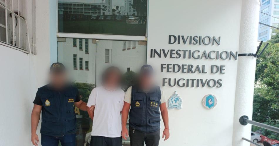 La Policiacutea Federal detuvo a un peligroso fugitivo con Alerta Roja de Interpol