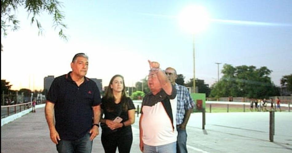 Nediani habilitoacute el nuevo sistema de iluminacioacuten del Patinoacutedromo Municipal