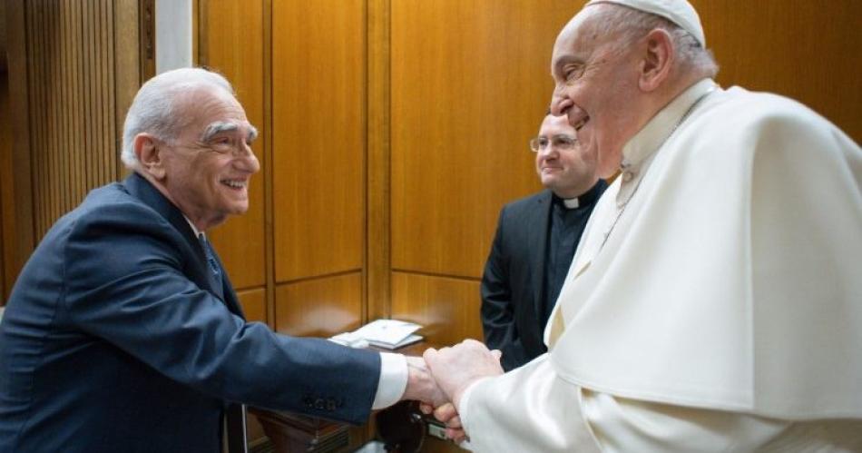 El papa Francisco se reunioacute con Martin Scorsese