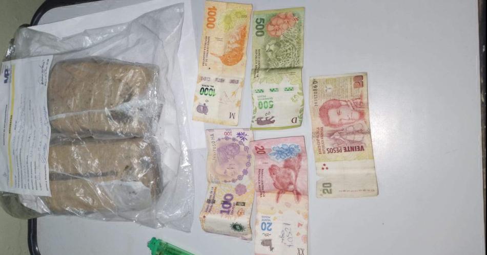 Llevaban un kilo de marihuana en motocicleta y fueron descubiertos 