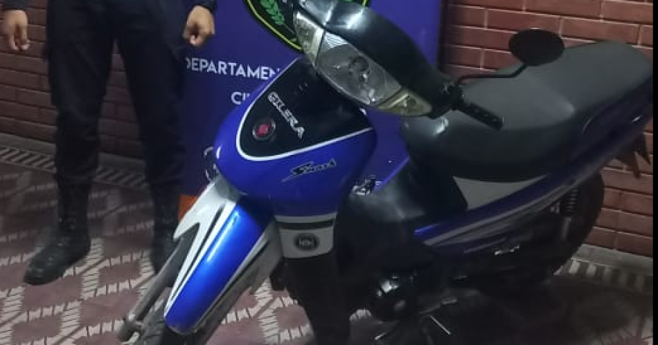 Recuperan en Pozo Hondo una moto robada en La Banda