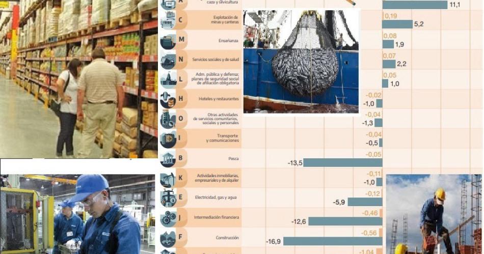 La actividad econoacutemica cayoacute un 43-en-porciento- en enerocon 10 sectores en rojo