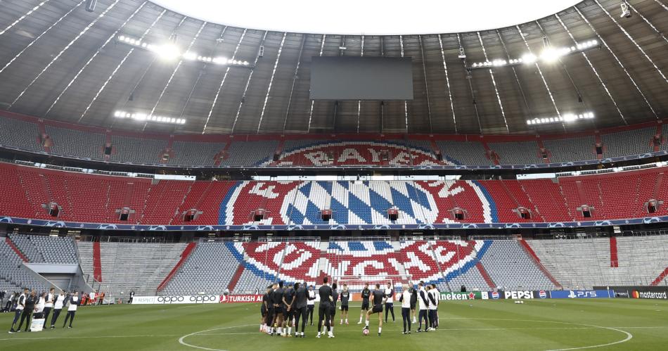 IMPONENTE Real Madrid llegó a Alemania y se entrenó ayer en el Allianz Arena la casa del Bayern Múnich