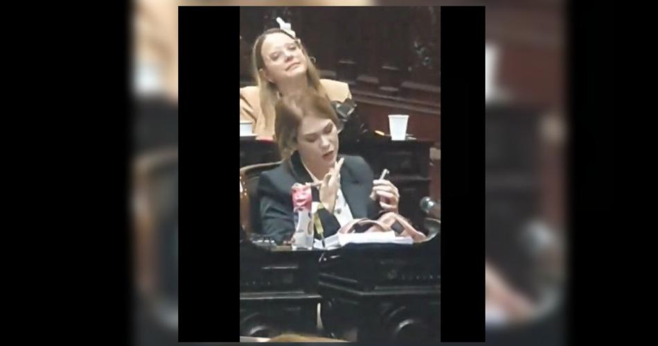 VIDEO- La diputada Lilia Lemoine se retocoacute el maquillaje en plena sesioacuten