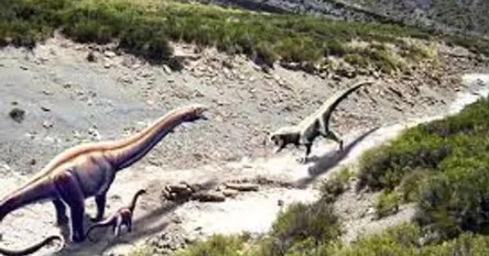 Abre un parque doacutende se pueden ver huellas de dinosaurios en Argentina