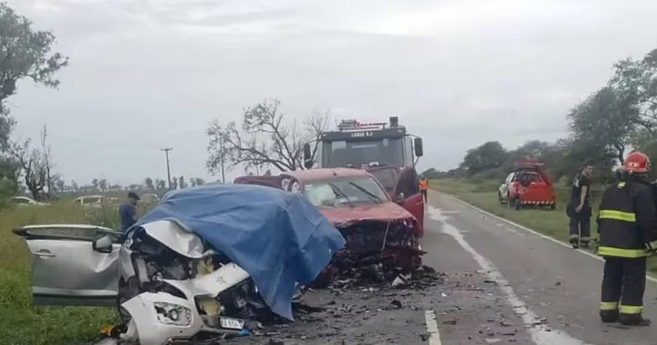 Una nena de 4 antildeos y su abuelo murieron en un impactante choque frontal